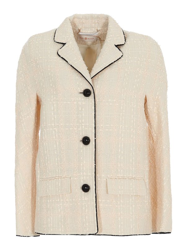 TORY BURCH: Blazer - Blazer - Creme