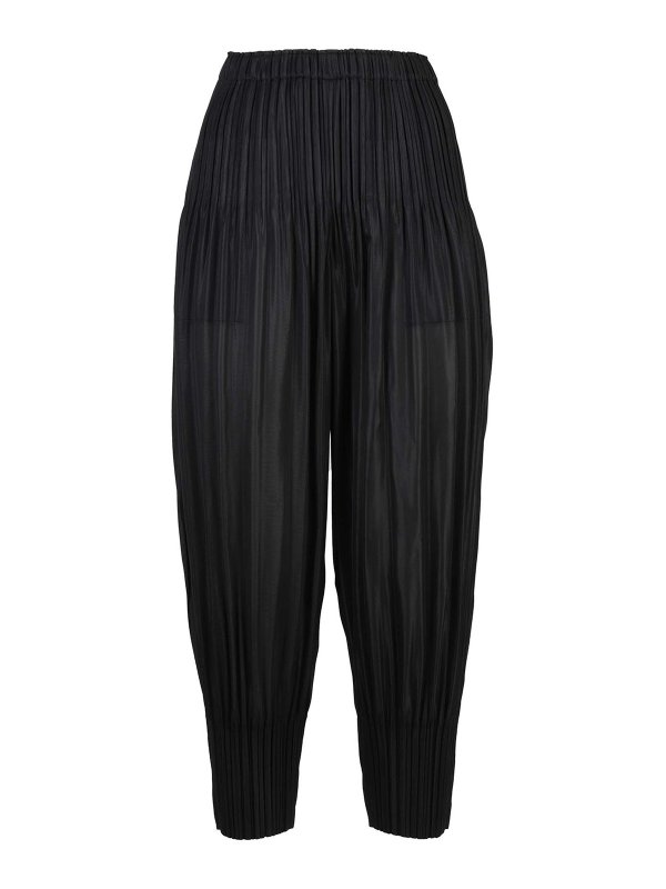 PLEATS PLEASE: casual trousers - Pleated pants