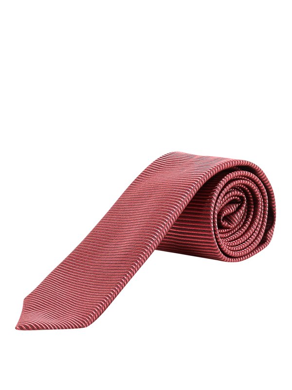 TOM FORD: ties & bow ties online - Red striped silk tie