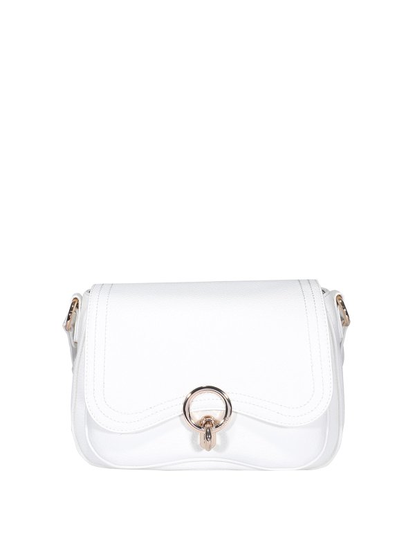 Liu Jo: borse a tracolla - Borsa a tracolla in similpelle bianca