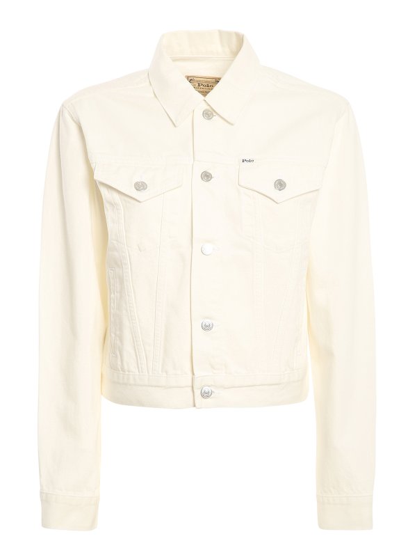 POLO RALPH LAUREN: Vestes en denim - Veste En Jean - Blanc
