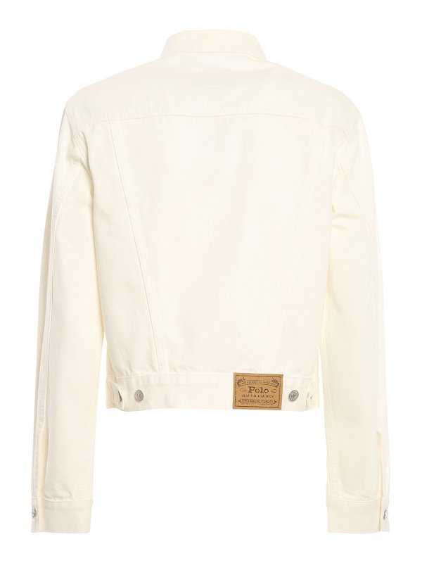 POLO RALPH LAUREN: Vestes en denim online - Veste En Jean - Blanc