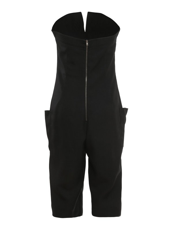Philosophy di Lorenzo Serafini: jumpsuits online - Black bandeau playsuit