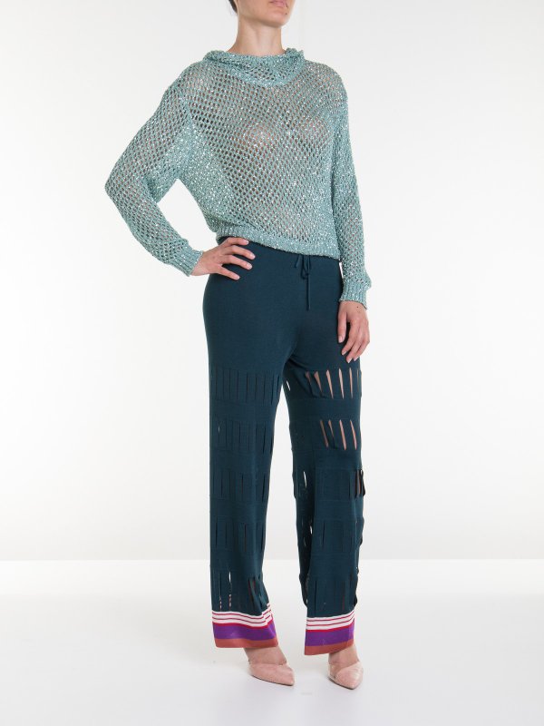 MISSONI: Pull col rond online - Pull Col Rond - Bleu Clair