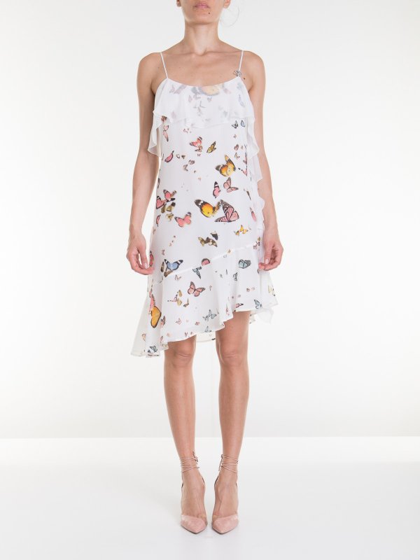 iKRIX BLUMARINE: Knielange Kleider - Knielanges Kleid - Weiß