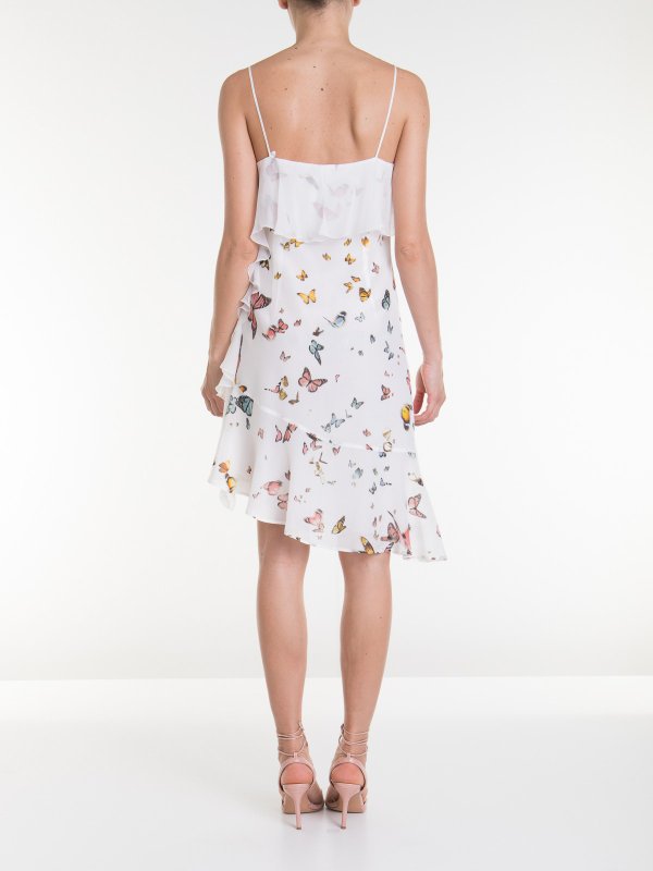 Knielanges Kleid - Weiß shop online: BLUMARINE