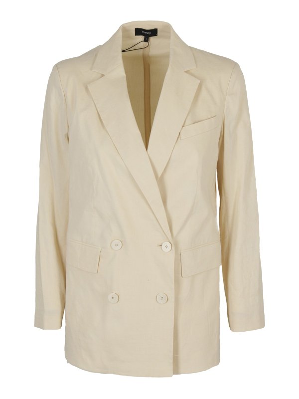 Theory: blazers - Linen blend blazer
