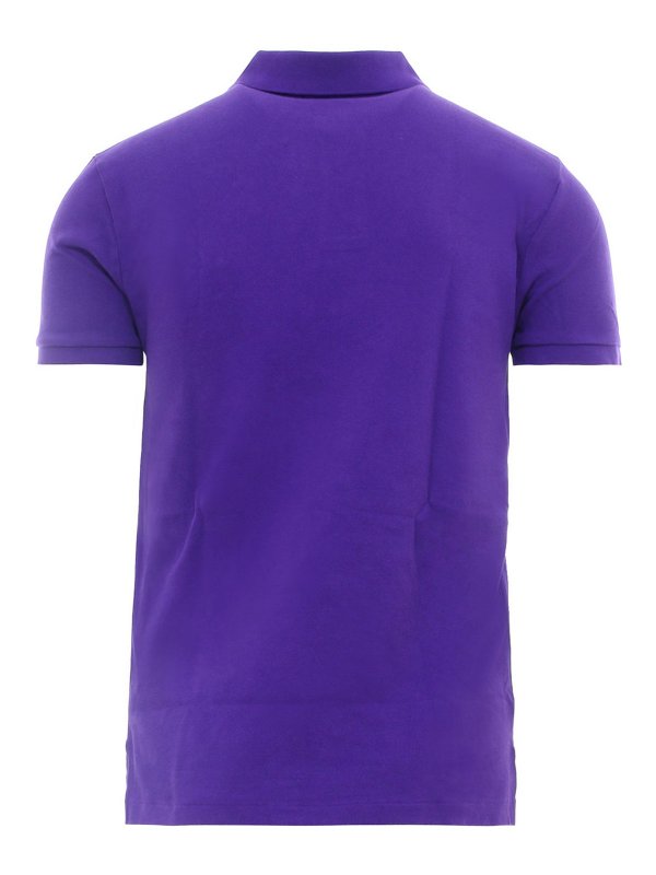 POLO RALPH LAUREN: polo shirts online - Purple cotton polo shirt