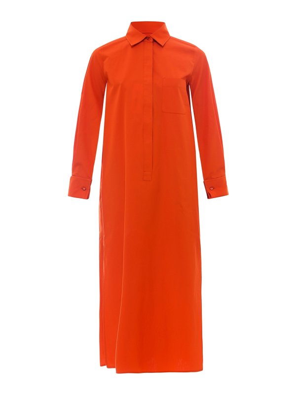 Max Mara: Maxikleider - Maxikleid - Orange