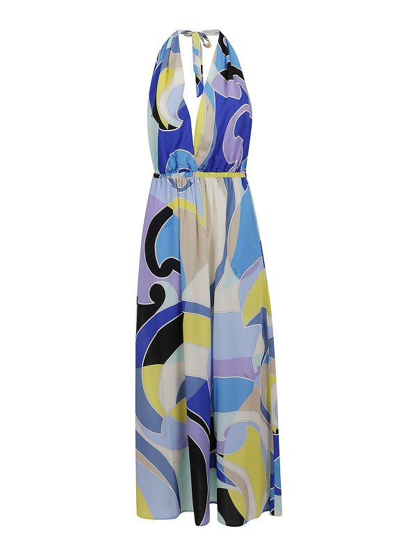 Emilio Pucci Printed Long Sleeve Dress in Multicolor Viscose Multiple  colors Cellulose fibre ref.671811 - Joli Closet