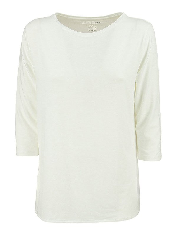 Majestic Filatures: T-shirts - T-Shirt - Weiß