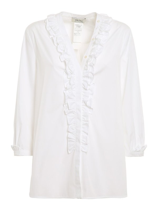 Max Mara: Hemden - Hemd - Weiß