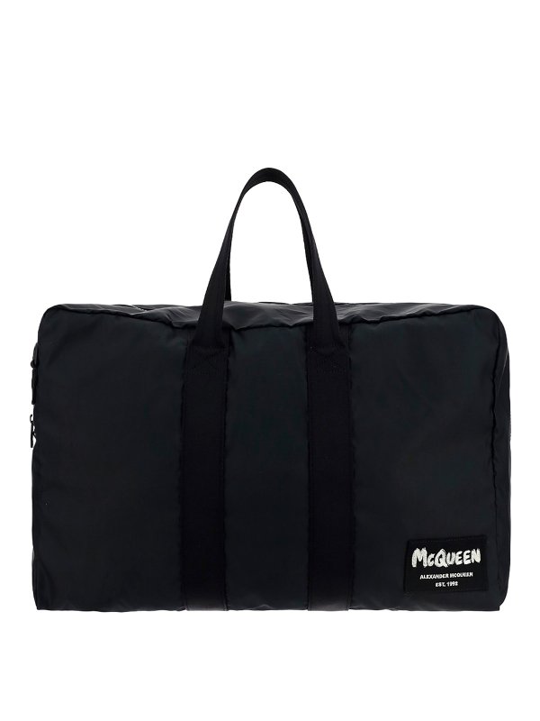 ALEXANDER MCQUEEN: Luggage & Travel bags - Graffiti logo patch duffle bag