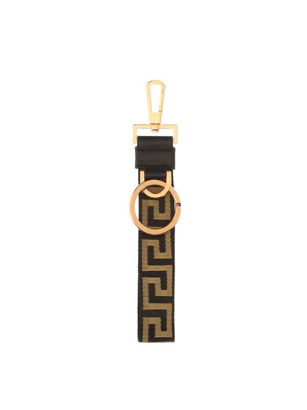 VERSACE: key holders - Greca print key holder