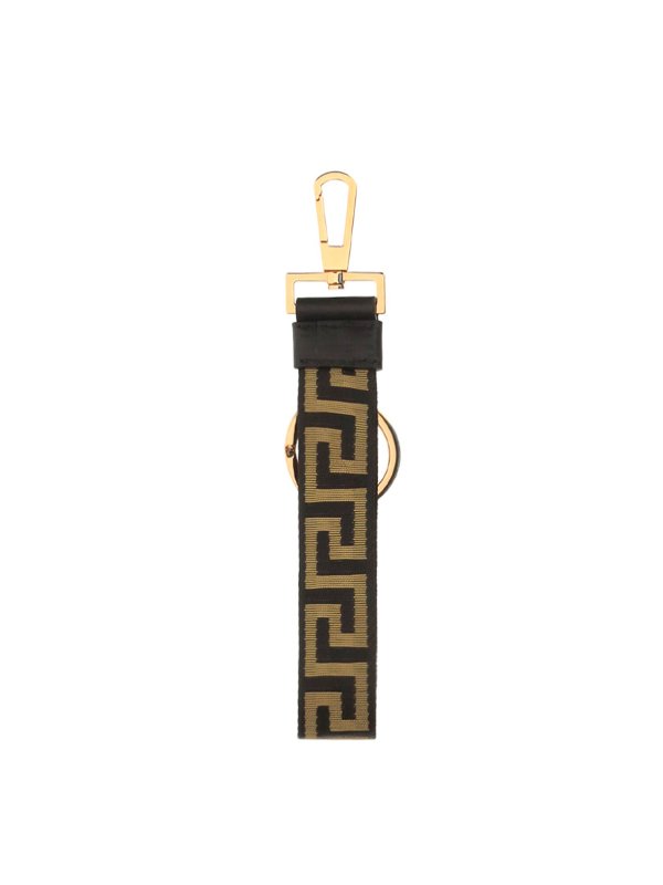 VERSACE: key holders online - Greca print key holder