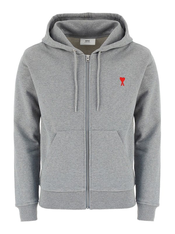 AMI ALEXANDRE MATTIUSSI: スウェット＆セーター - スウェットシャツ/セーター - ライトグレー