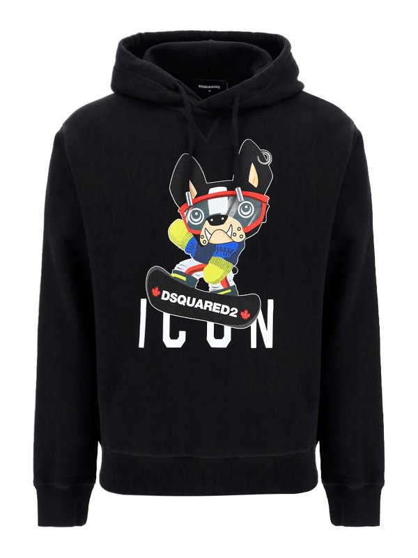 DSQUARED2: Sweatshirts & Sweaters - Dog print sweatshirt
