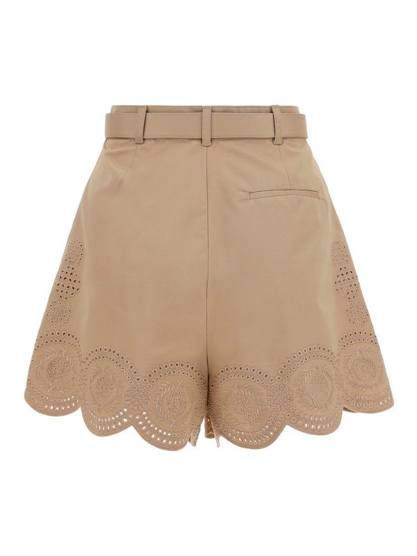 Self Portrait: pantaloni shorts online - Bermuda in cotone