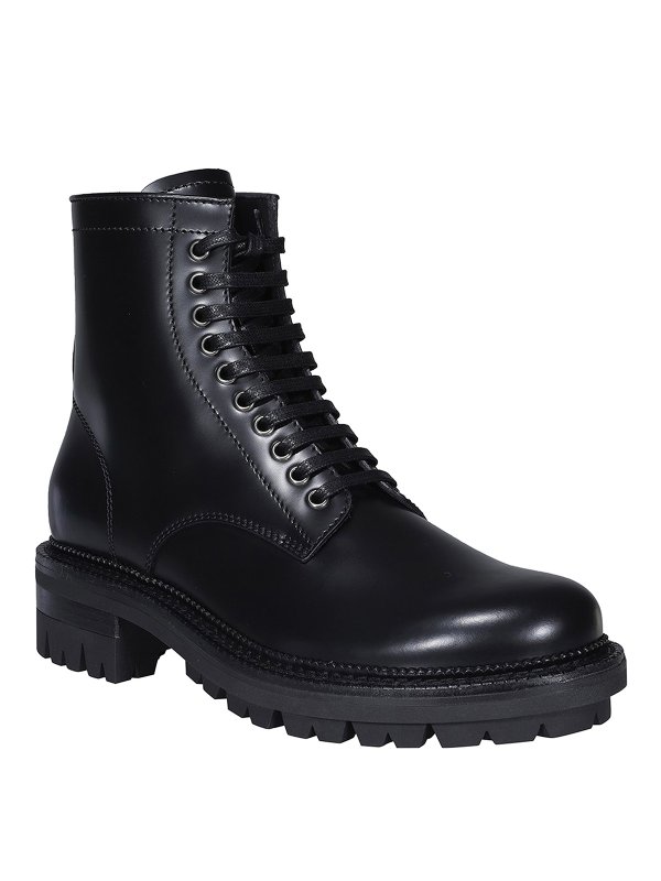 DSQUARED2: ankle boots online - Leather combat boots