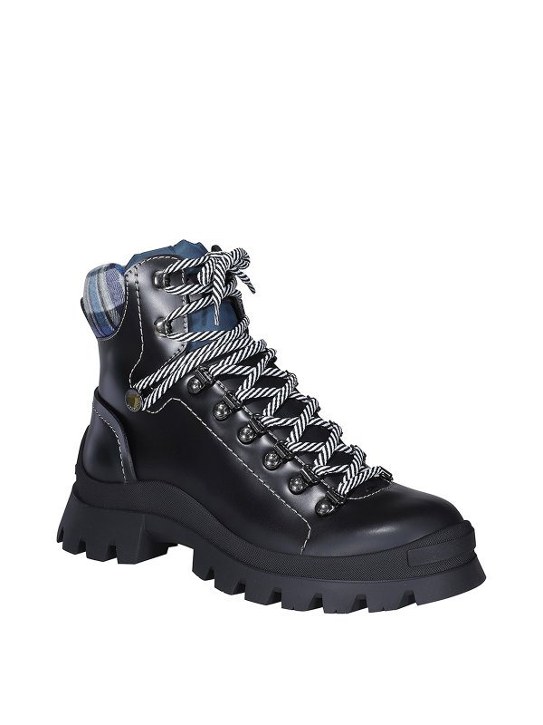 DSQUARED2: ankle boots online - Leather combat boots