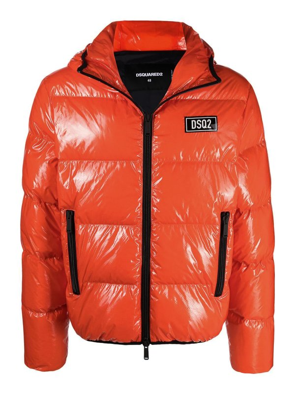 DSQUARED2: padded jackets - Semiglossy puffer jacket