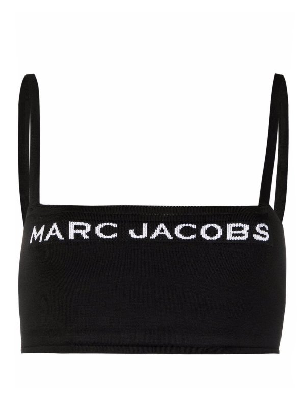 MARC JACOBS: Tops y camisetas sin mangas - Top - Negro