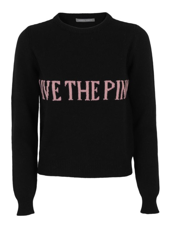 ALBERTA FERRETTI: crew necks - Save The Pink sweater