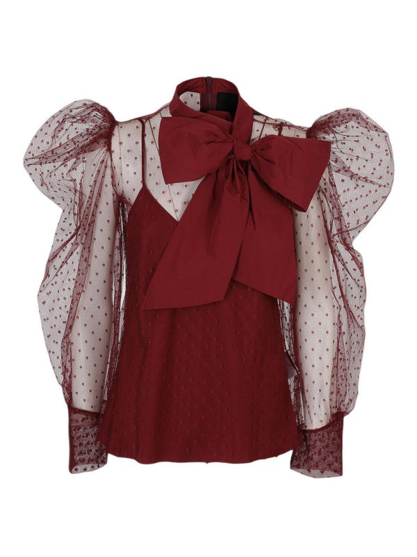 VALENTINO RED: ブラウス - ブラウス - 赤