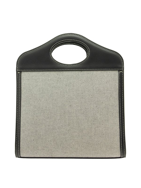 iKRIX BURBERRY: cross body bags - Two-tone leather and canvas bag