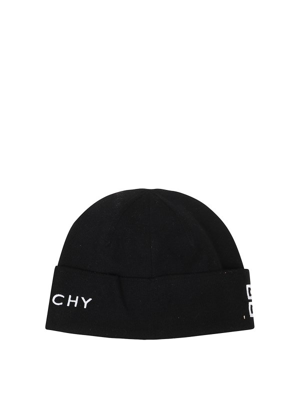 GIVENCHY: ニットキャップ online - ビーニー帽 - 黒