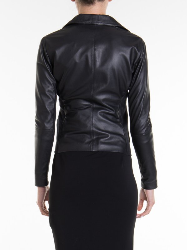 Lederjacke - Schwarz shop online: EMPORIO ARMANI