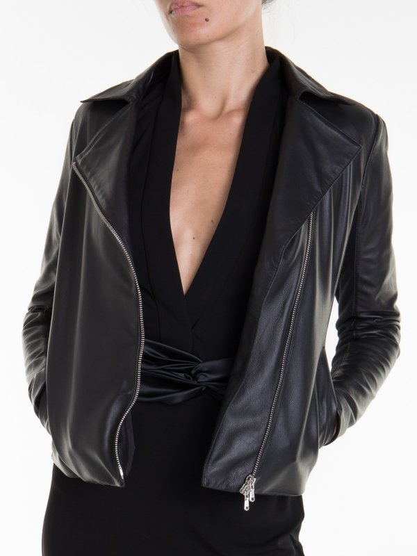EMPORIO ARMANI buy online Lederjacke - Schwarz