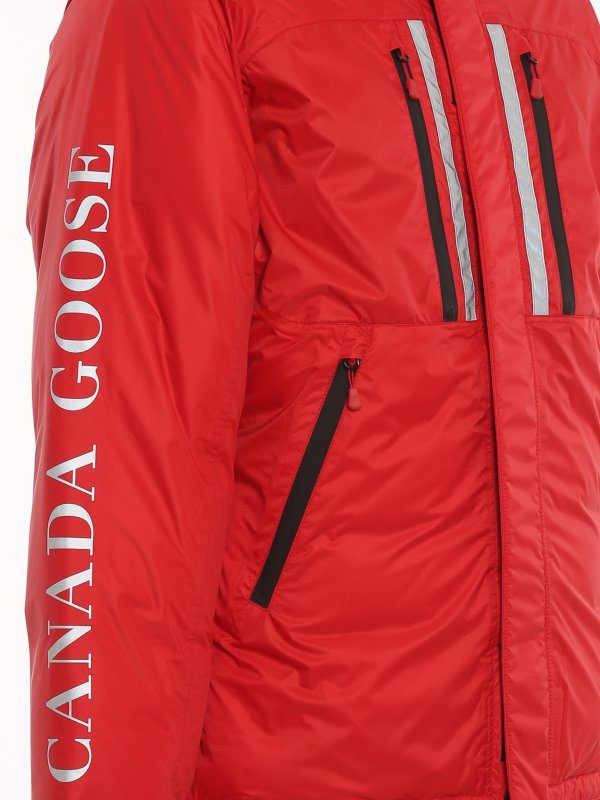 Red padded jacket shop online: Canada Goose