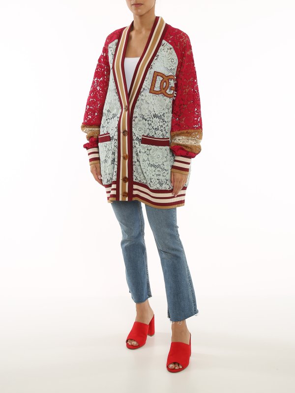 DOLCE & GABBANA: cardigans online - Lace cardigan
