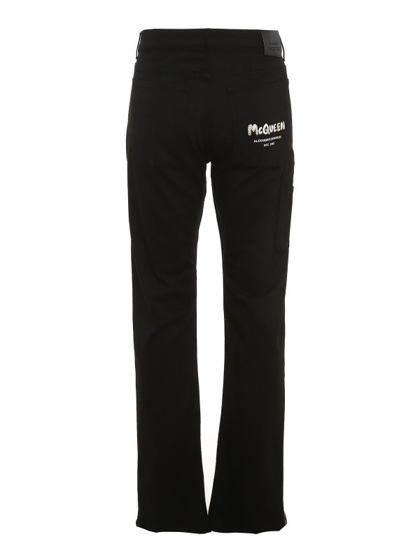 ALEXANDER MCQUEEN: Jeans Rectos online - Vaqueros Rectos - Graffiti