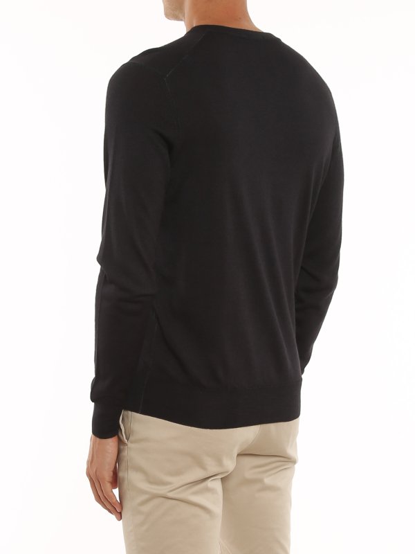 Pull À Col V - Noir shop online: DRUMOHR