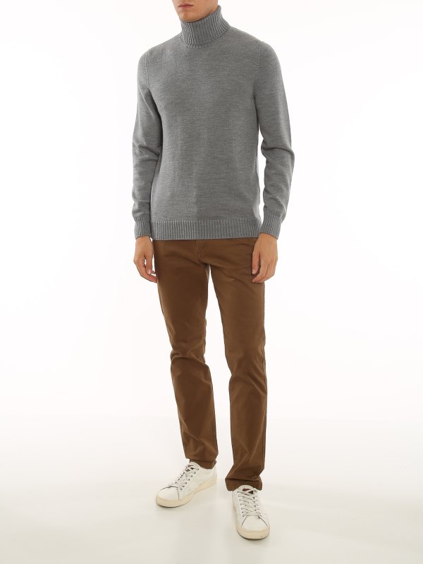 DRUMOHR: Cuellos altos y polos online - Suéter Con Cuello Alto - Gris