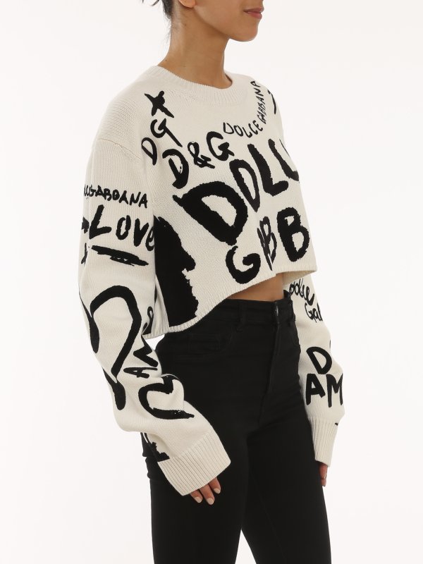 Dolce and gabbana crop sweater Clearance