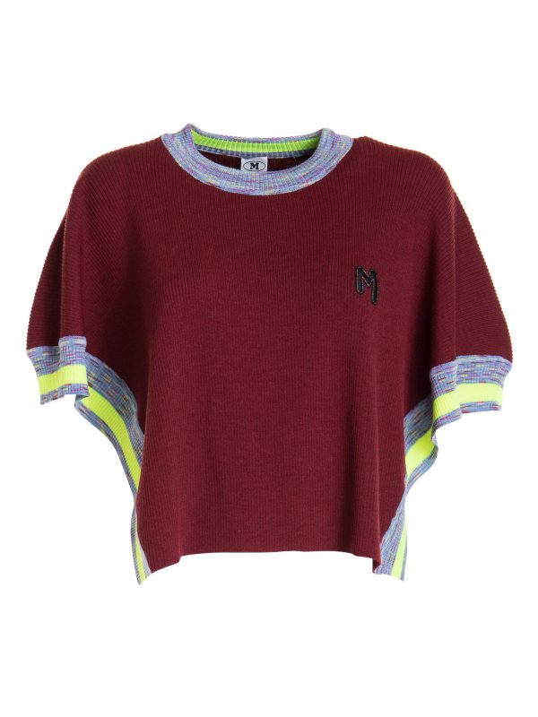 M MISSONI: ケープ＆ポンチョ - ケープ/ポンチョ - ダークレッド