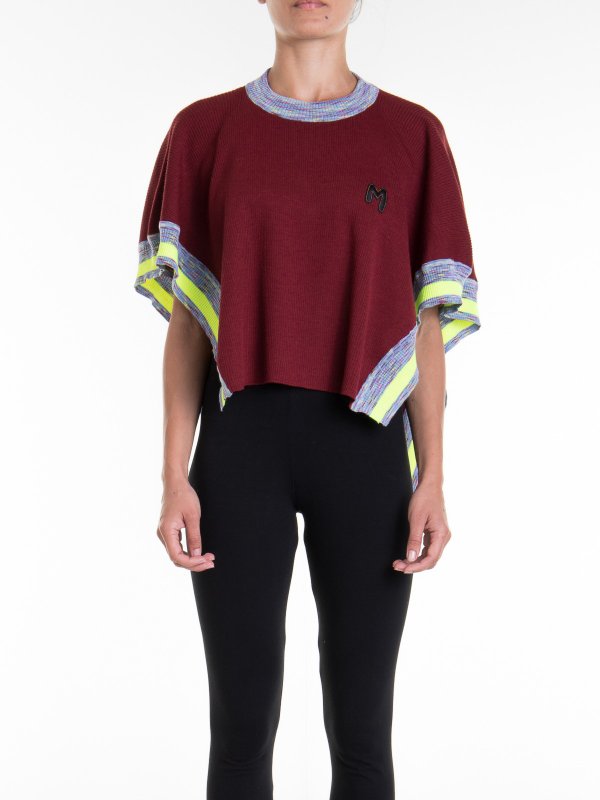 iKRIX M MISSONI: ケープ＆ポンチョ - ケープ/ポンチョ - ダークレッド