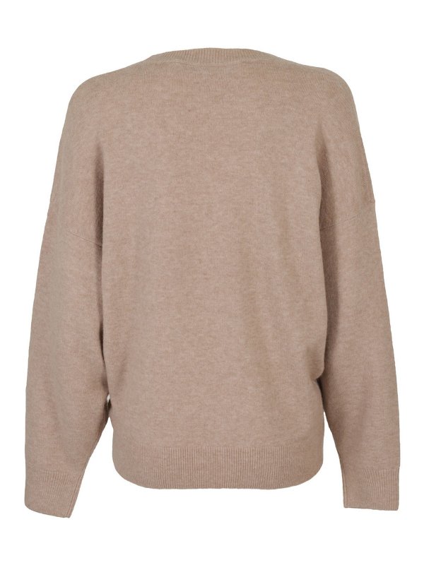 Iro: Strickpullover mit V-Ausschnitt online - V-Pullover - Beige