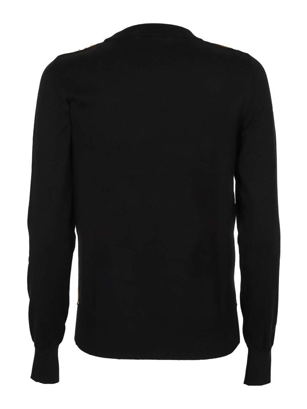 MOSCHINO: crew necks online - Teddy Barocco logo jumper
