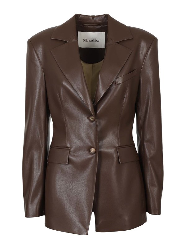 NANUSHKA: レザージャケット - レザージャケット - Hathi