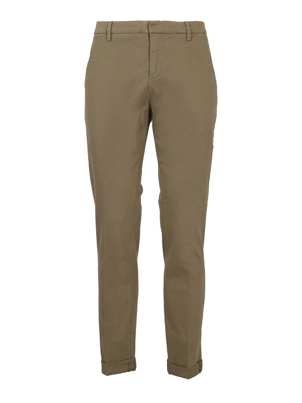 DONDUP: casual trousers - Gaubert stretch cotton pants