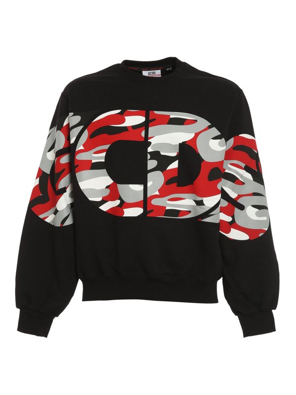 GCDS: スウェット＆セーター - スウェットシャツ/セーター - 黒