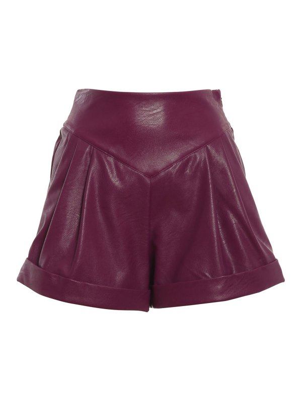 ANIYE BY: leather trousers - Holy shorts