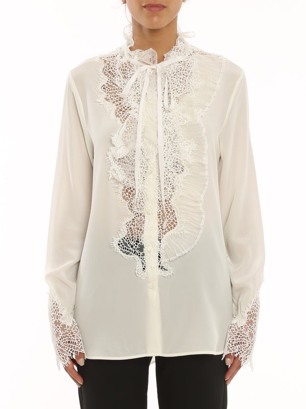 iKRIX ERMANNO SCERVINO: shirts - Lace detailed shirt