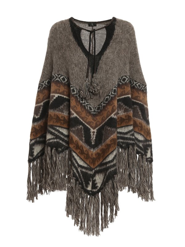 ETRO: Capes & Ponchos - Cape - Taupe