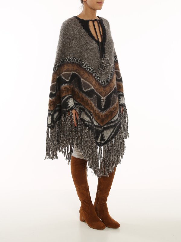 ETRO: Capes & Ponchos online - Cape - Taupe