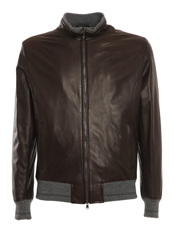 BARBA: leather jacket - Leather jacket